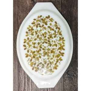 Pyrex Vintage Verde Olives Green Divided Casserole Dish With Lid MCM